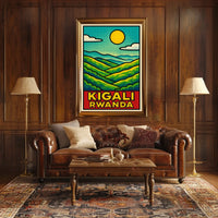 Kigali, Rwanda Vibrant Landscapes Poster