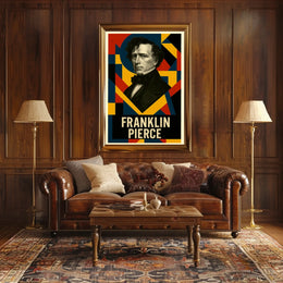 Franklin Pierce 14th President of the United States Abstract Pop Poster