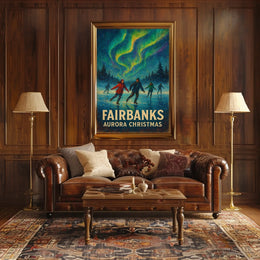 Aurora Christmas Fairbanks Poster