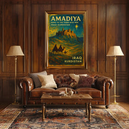 Kurdistan Amadiya Starry Fortress Impresses Cultural or Heritage Poster