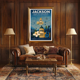 Jackson - Heart of Mississippi Poster