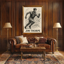 Jim Thorpe Legendary Athlete Poster
