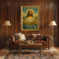 Divine Jesus Christ Vintage Iconography Cultural or Heritage Poster