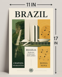 Brazil Modernist Harmony Poster PosterGoat