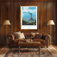Rio de Janeiro Christ the Redeemer Travel Poster