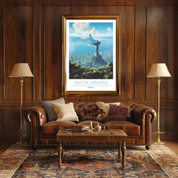 Rio de Janeiro Christ the Redeemer Travel Poster