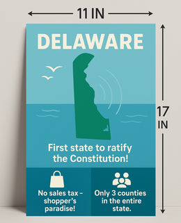 Delaware Shoppers Paradise Wall Art Print PosterGoat