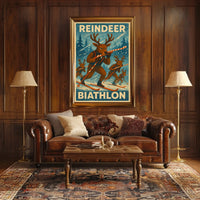 Reindeer Biathlon Poster