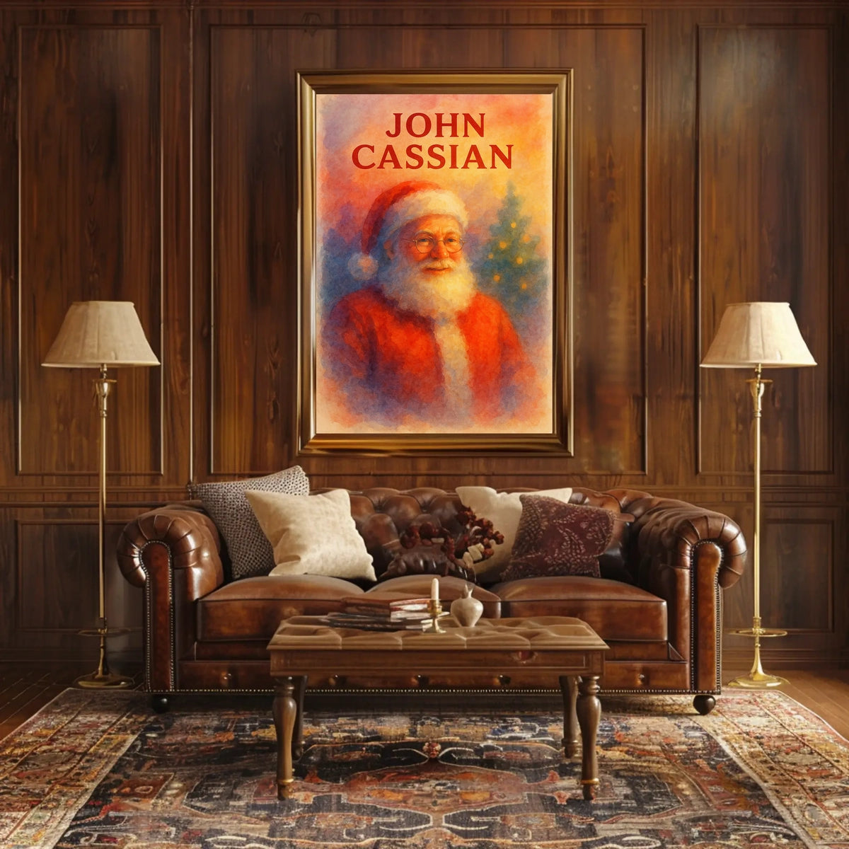 Santa Claus Holiday Cheer Christmas Cultural Poster