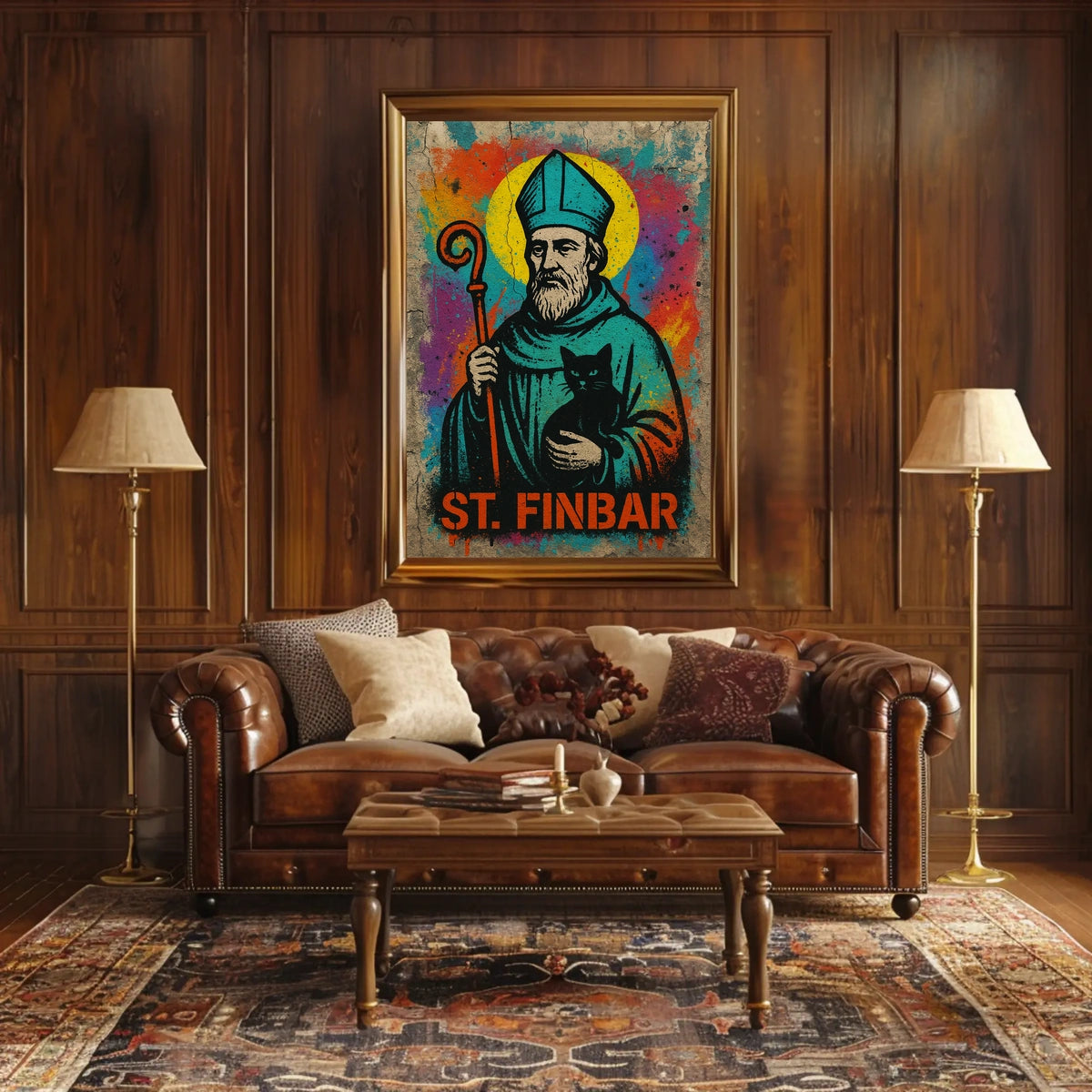 St. Finbar Street Art Poster