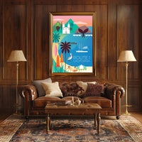 California Coastal Adventure Art – Travel Poster PosterGoat