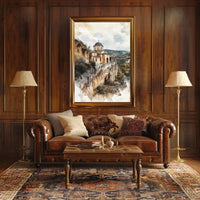 Moldova Orheiul Vechi Monastery Landscape View Poster