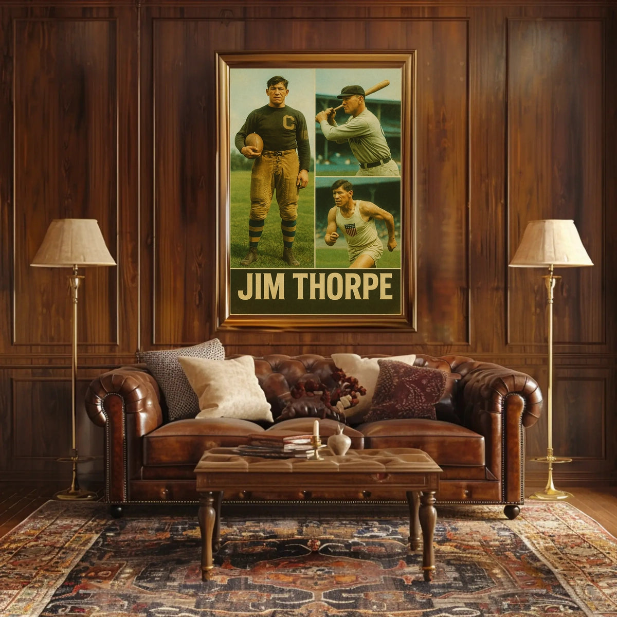 Jim Thorpe Legendary Athlete Poster