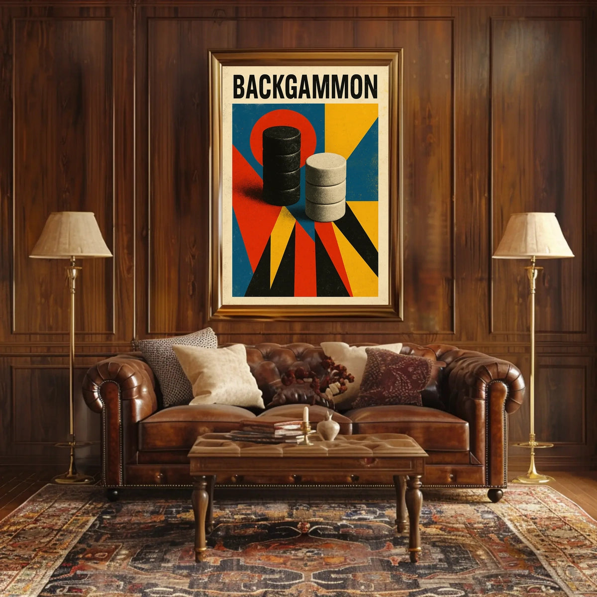 Backgammon Art Poster