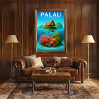 Palau A Pristine Paradise Poster PosterGoat