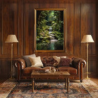 Fantasy Enchanted Forest Scene, Artistic Poster