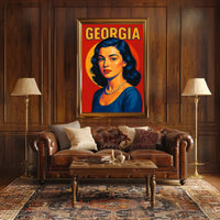Georgia A Vibrant Portrait Poster