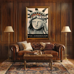 New York Adventure Pan American Poster Vintage Wall Art