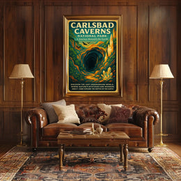 Carlsbad Caverns National Park Caves Exploration Adventure Poster