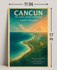 Cancun The Jewel of the Caribbean Poster PosterGoat
