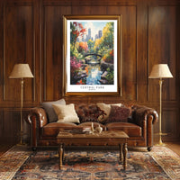 Central Park in Autumn, New York Cityscape Urban or Cityscape Poster PosterGoat