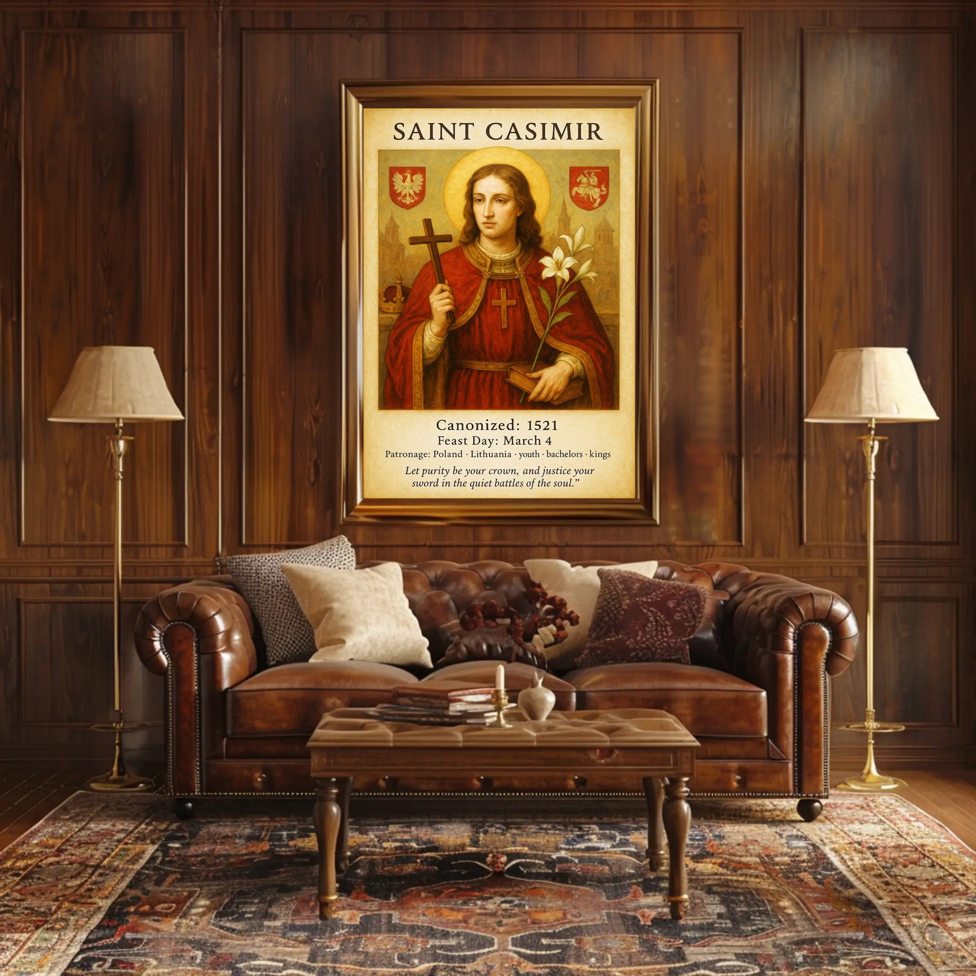 Saint Casimir Poster PosterGoat