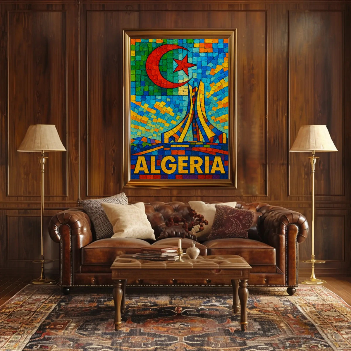 Algeria A Vibrant Mosaic Poster