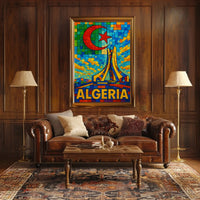 Algeria A Vibrant Mosaic Poster
