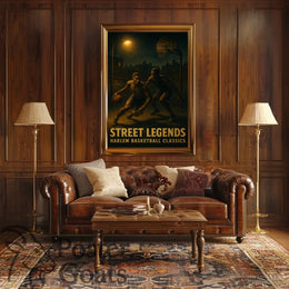 Harlem Basketball Classics: Gritty Urban Sports Poster
