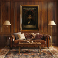 Abraham Lincoln Gothic Art Historical Presidential Poster PosterGoat