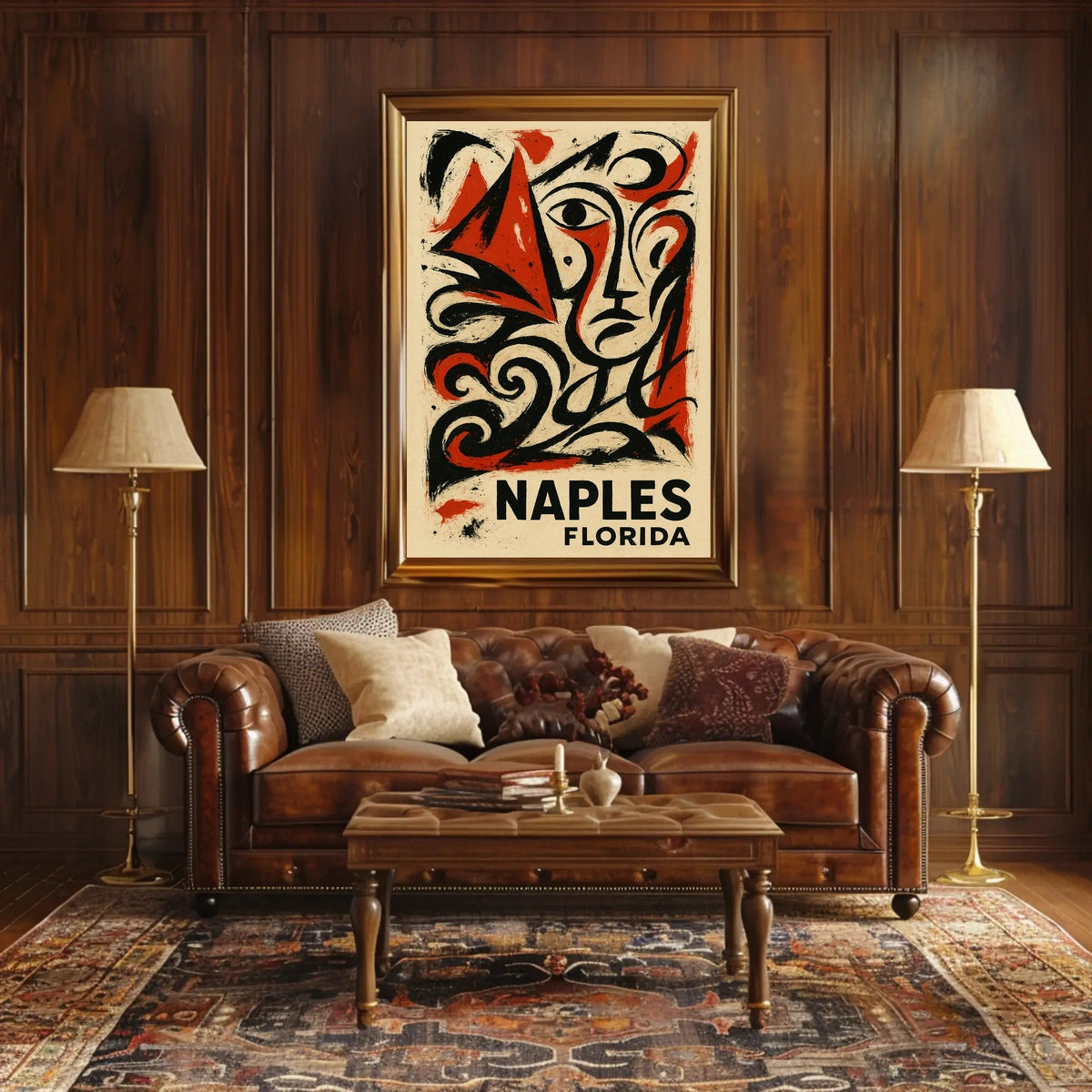 Naples Florida Artistic Expression Poster Wall Art Decor
