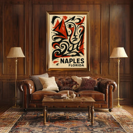 Naples Florida Artistic Expression Poster Wall Art Decor