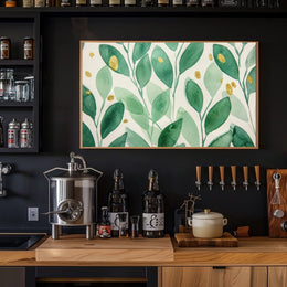 Green Leaf Harmony Poster