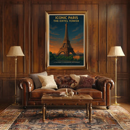 Iconic Paris The Eiffel Tower Poster