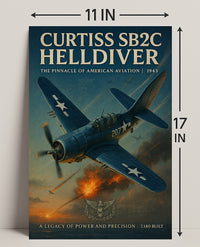 Curtiss SB2C Helldiver: WWII Poster Classic