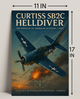Curtiss SB2C Helldiver: WWII Poster Classic