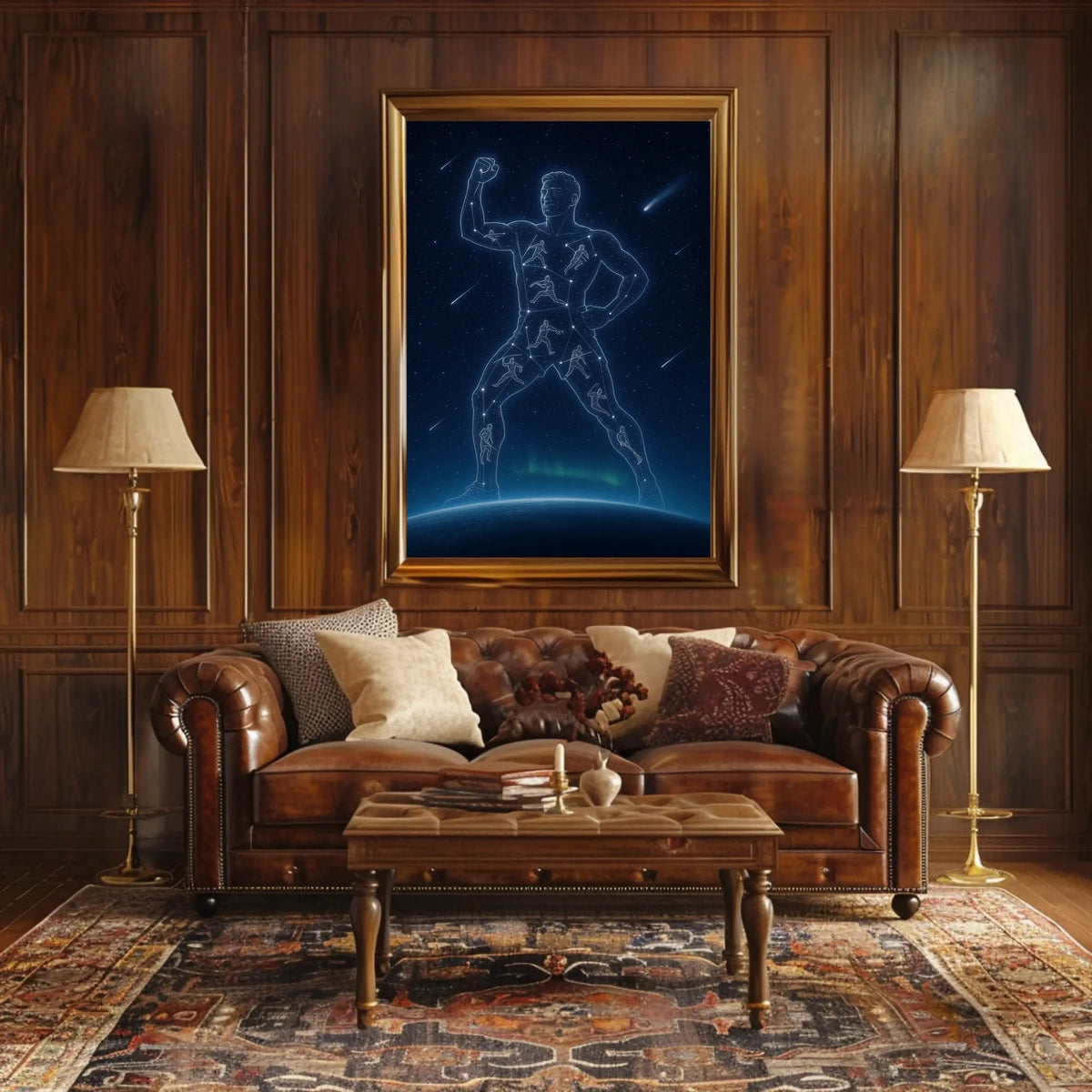 Cosmic Athlete Reach for the Stars Jim Thorpe Poster
