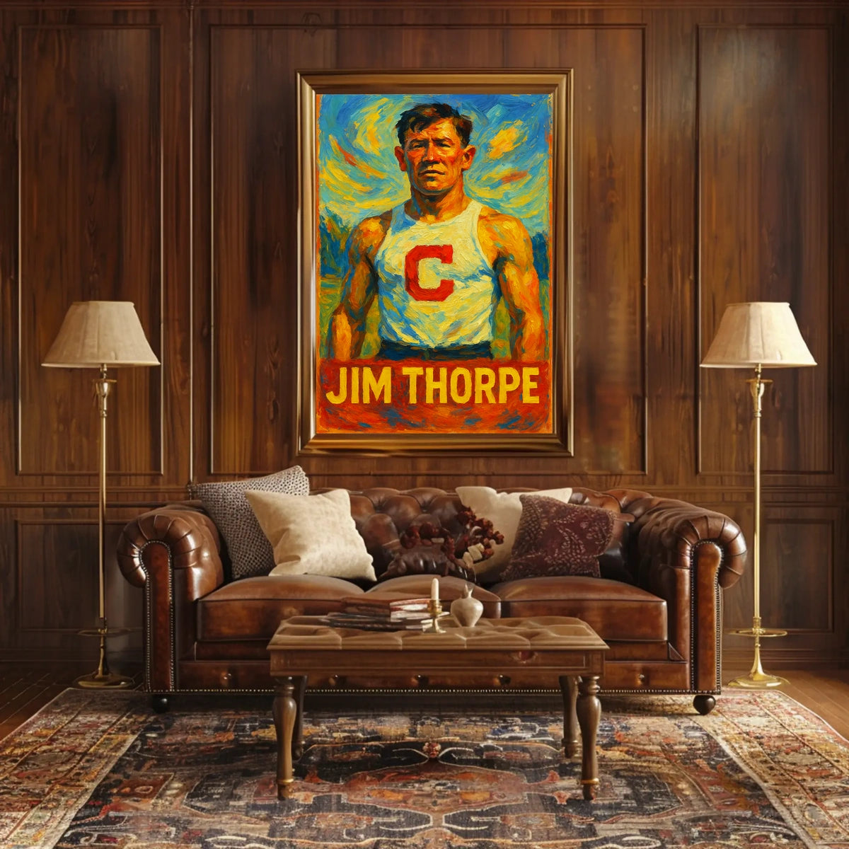 Jim Thorpe Athletic Icon Poster