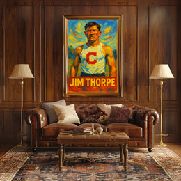 Jim Thorpe Athletic Icon Poster