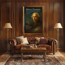 Albert Einstein Inspirational Science Poster Art Print