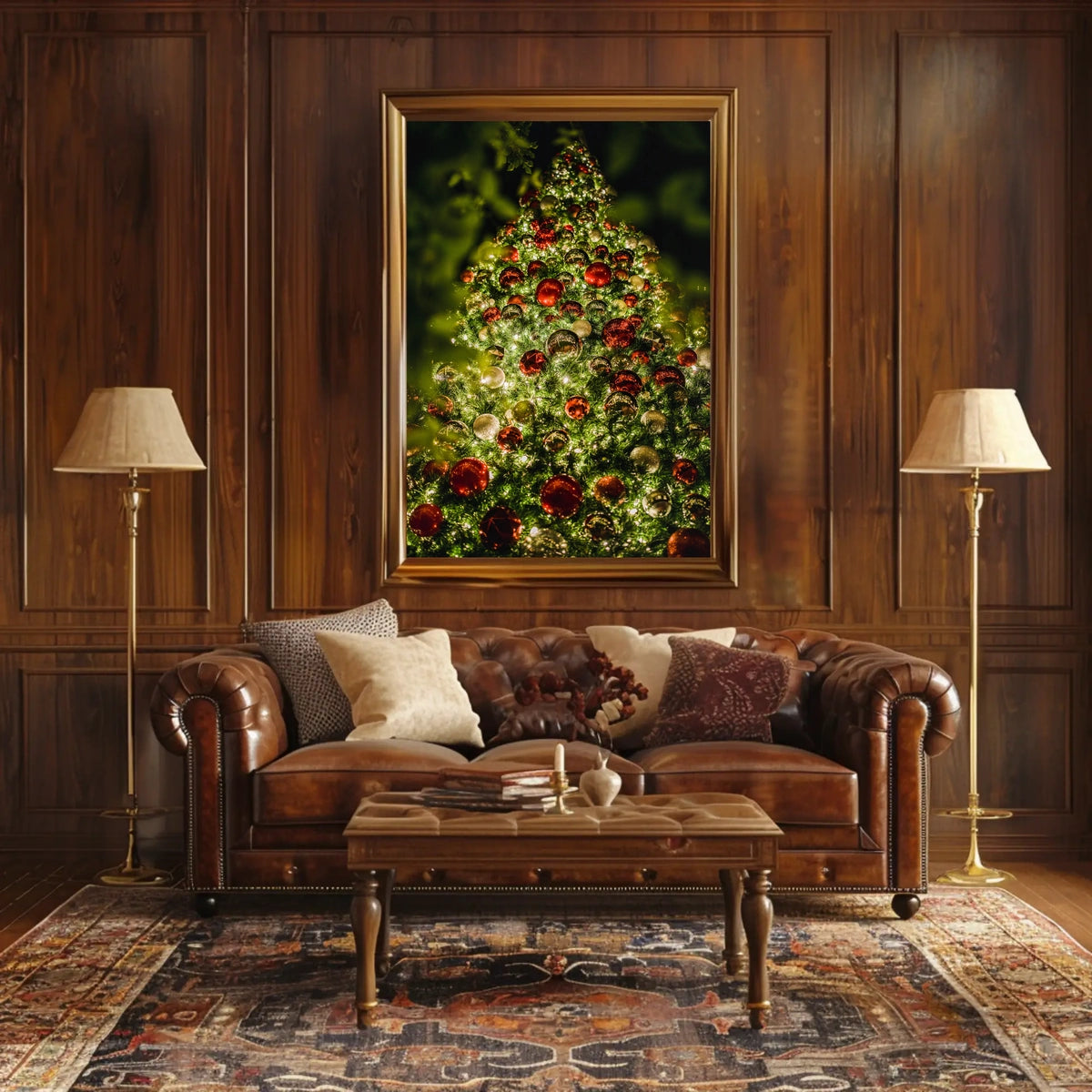 Festive Christmas Tree Poster
