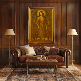Art Nouveau New York Poster