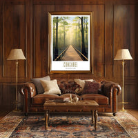Congaree Tranquil Pathway Travel Poster Print