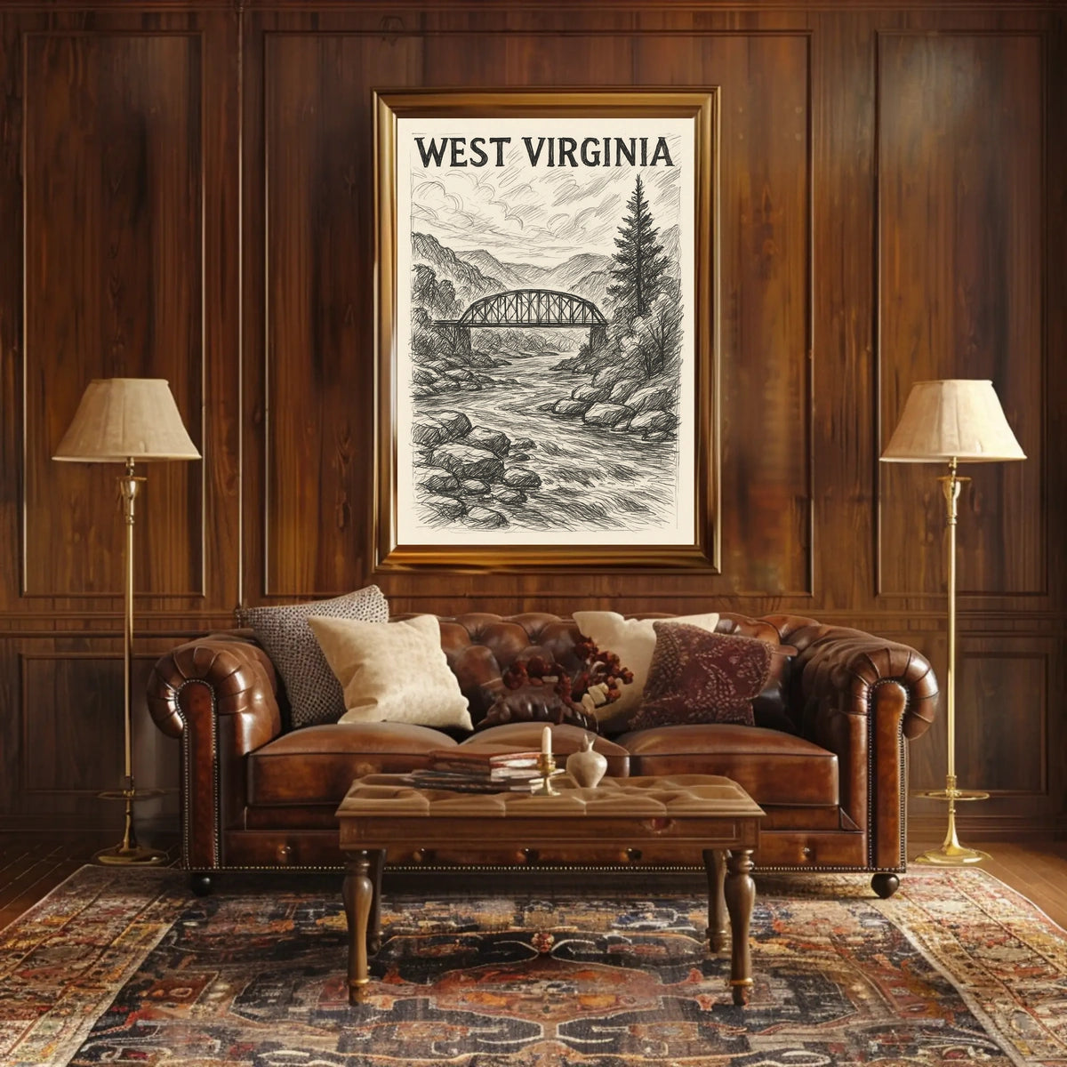 West Virginia Landscape Poster