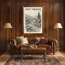 West Virginia Landscape Poster