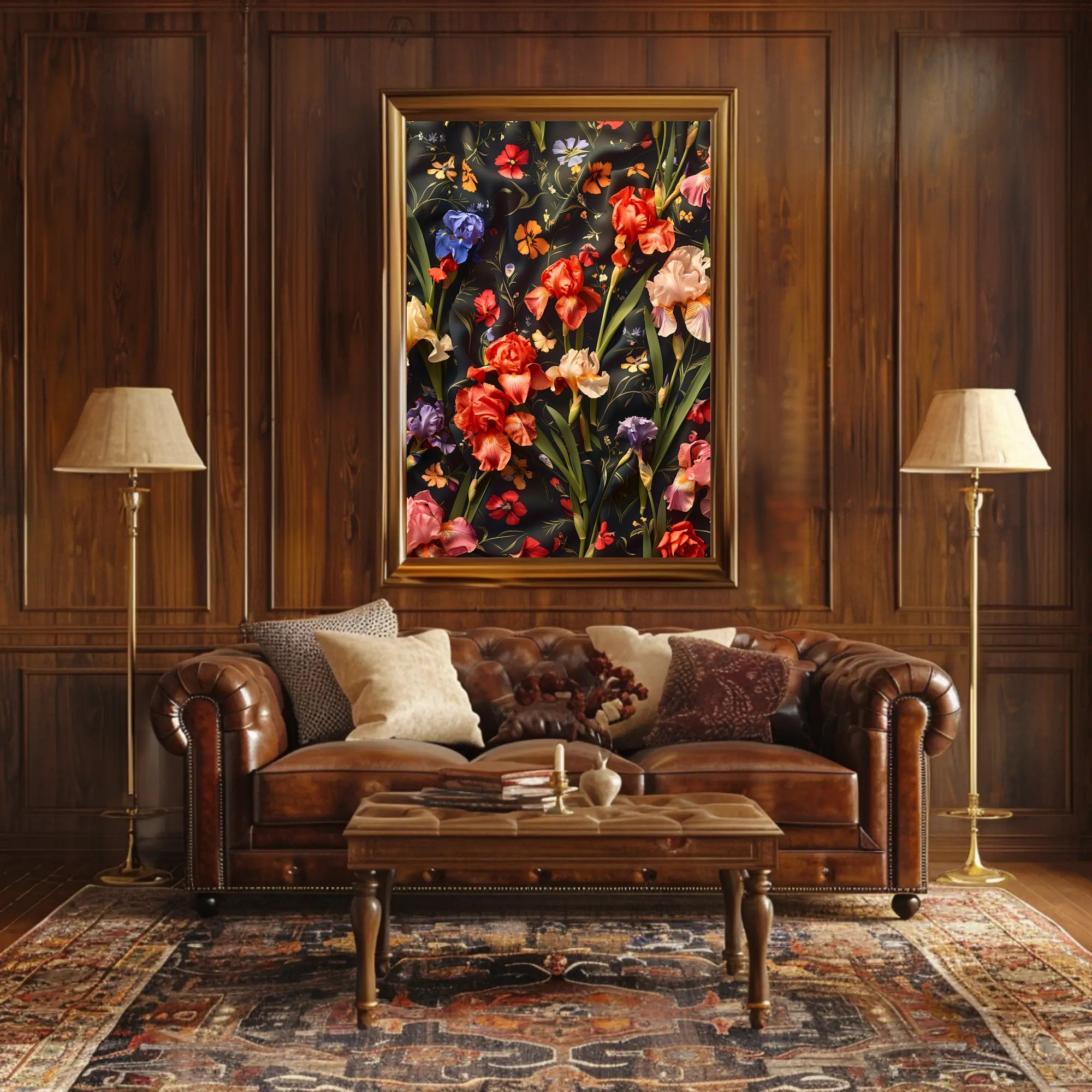 Floral Symphony Wall Art Print for Home Decor