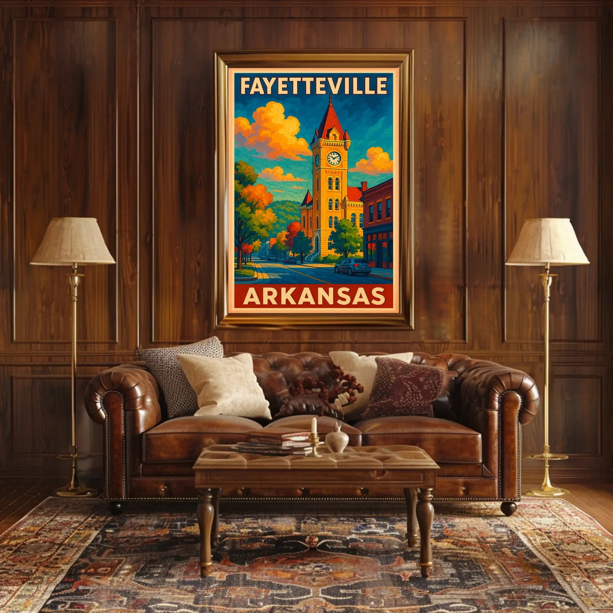 Fayetteville, Arkansas Scenic Poster
