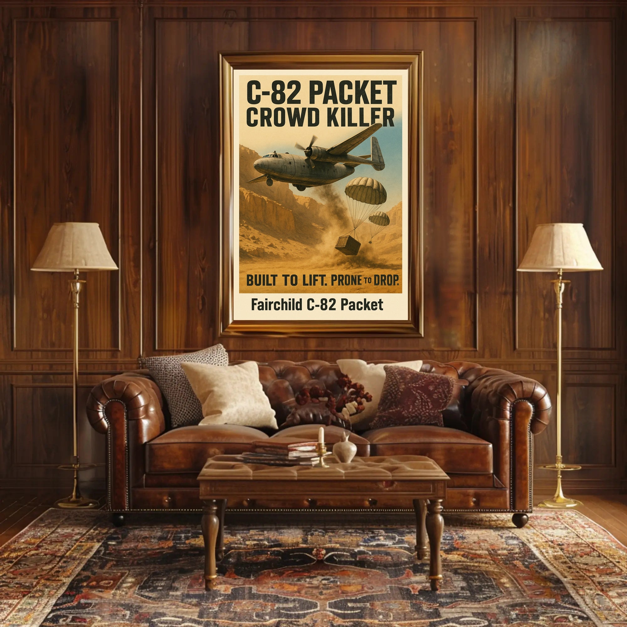 Fairchild C-82 Packet Mid-Century Military Recruitment Poster