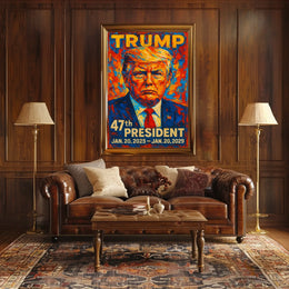 Donald Trump The Colorful Commander Poster