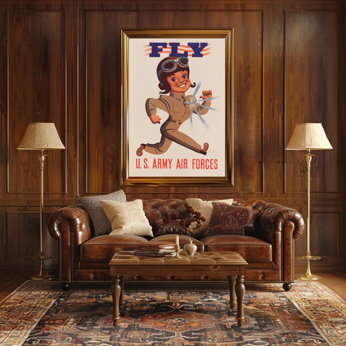 Vintage WWII U.S. Army Air Forces Recruitment Poster